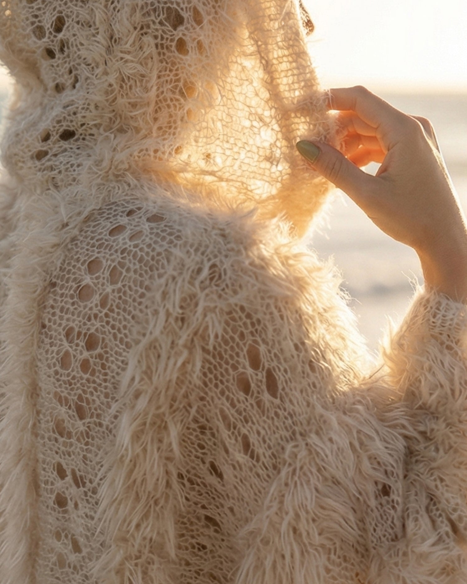 Cloud Mohair Jumper in Cream