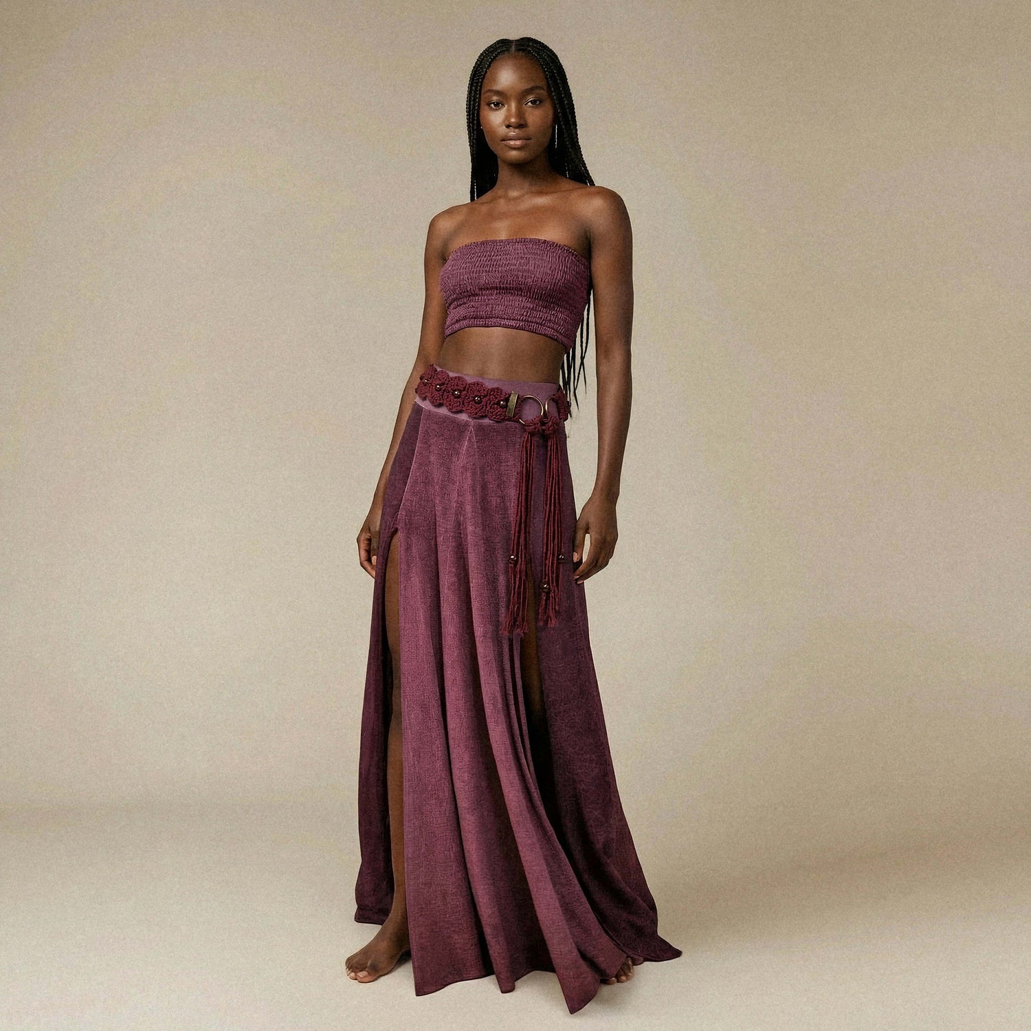 Aishe Belt in Cherry