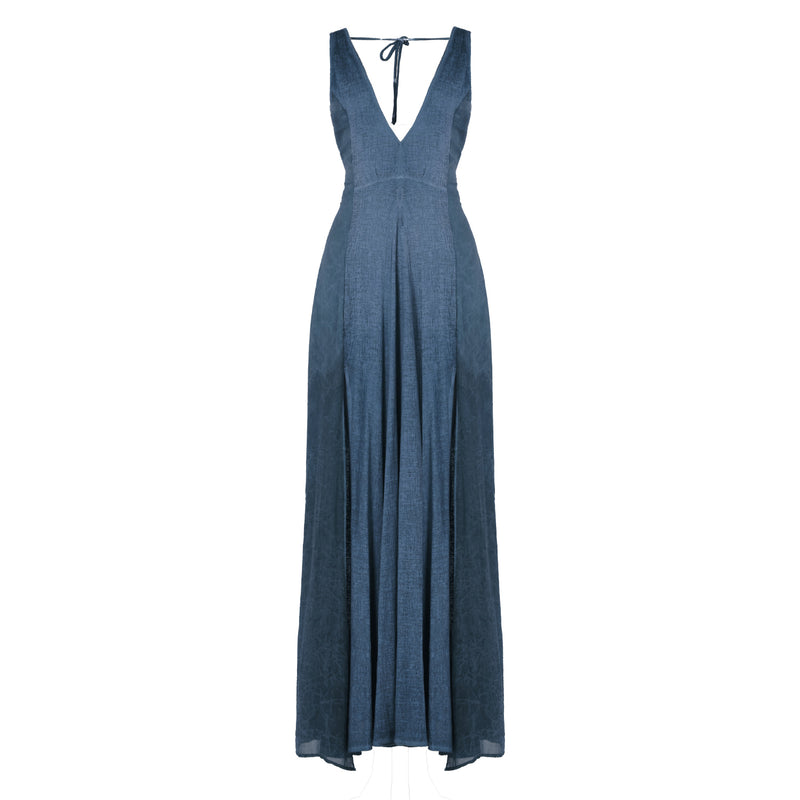 ZHE Dress in Dusty Blue