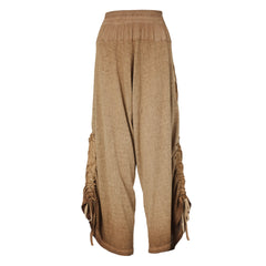 brown desert sand Yoga Boho Pants, Handmade bohemian clothing for women Unique clothing designs with ethnic and tribal influences Sustainable and eco-friendly clothing options Artisanal clothing with intricate embroidery and embellishments Colorful and vibrant clothing for free-spirited women Boho-chic apparel with a relaxed and comfortable fit, burning man women 