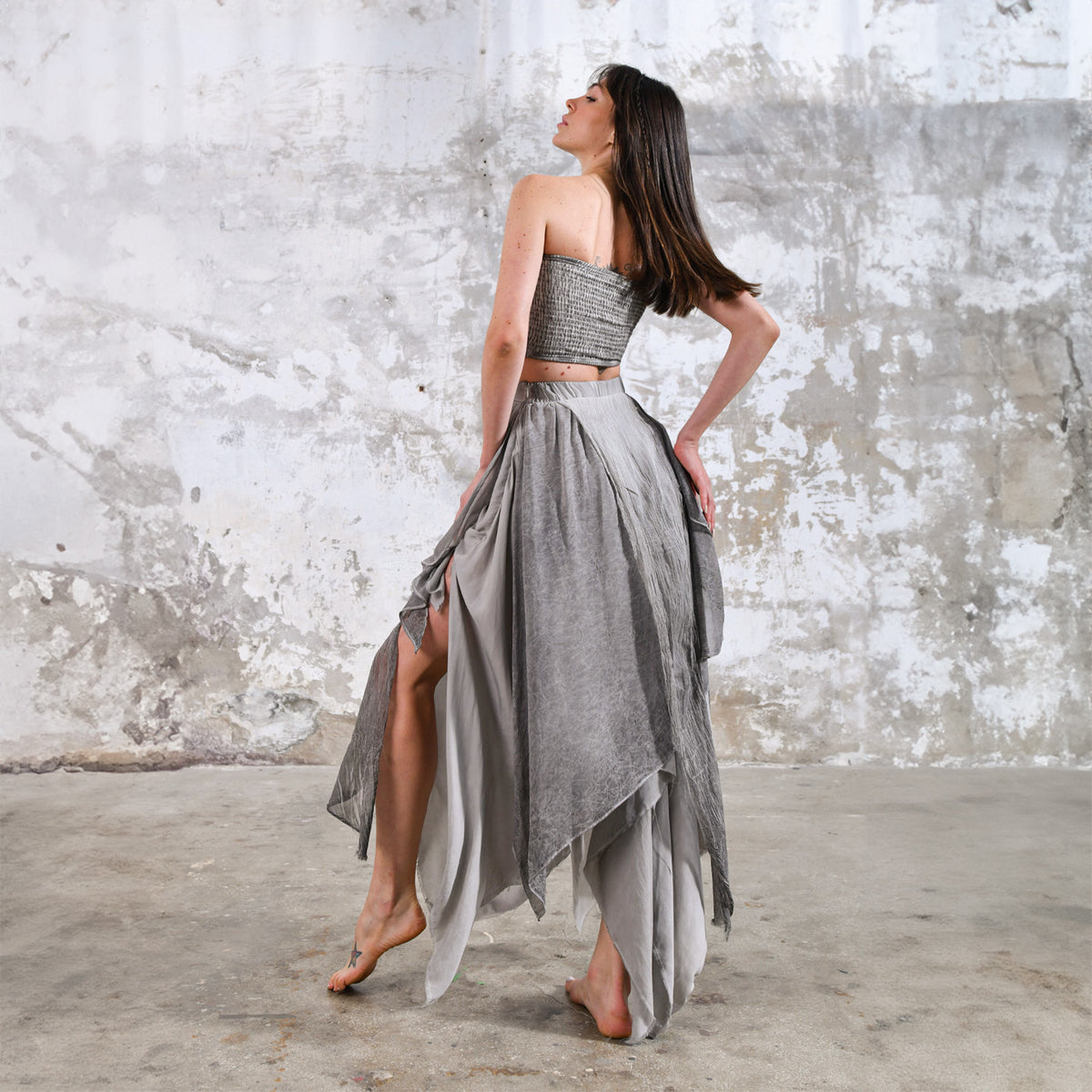 Bia Skirt in Light Gray