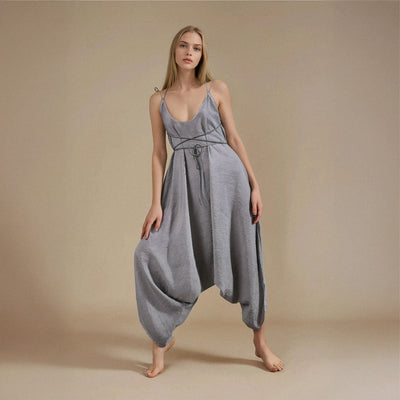 Baris Relaxed Jumpsuit · Light Gray