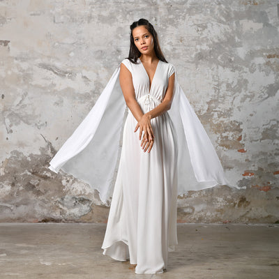 Fairy Goddess Maxi Dress · White