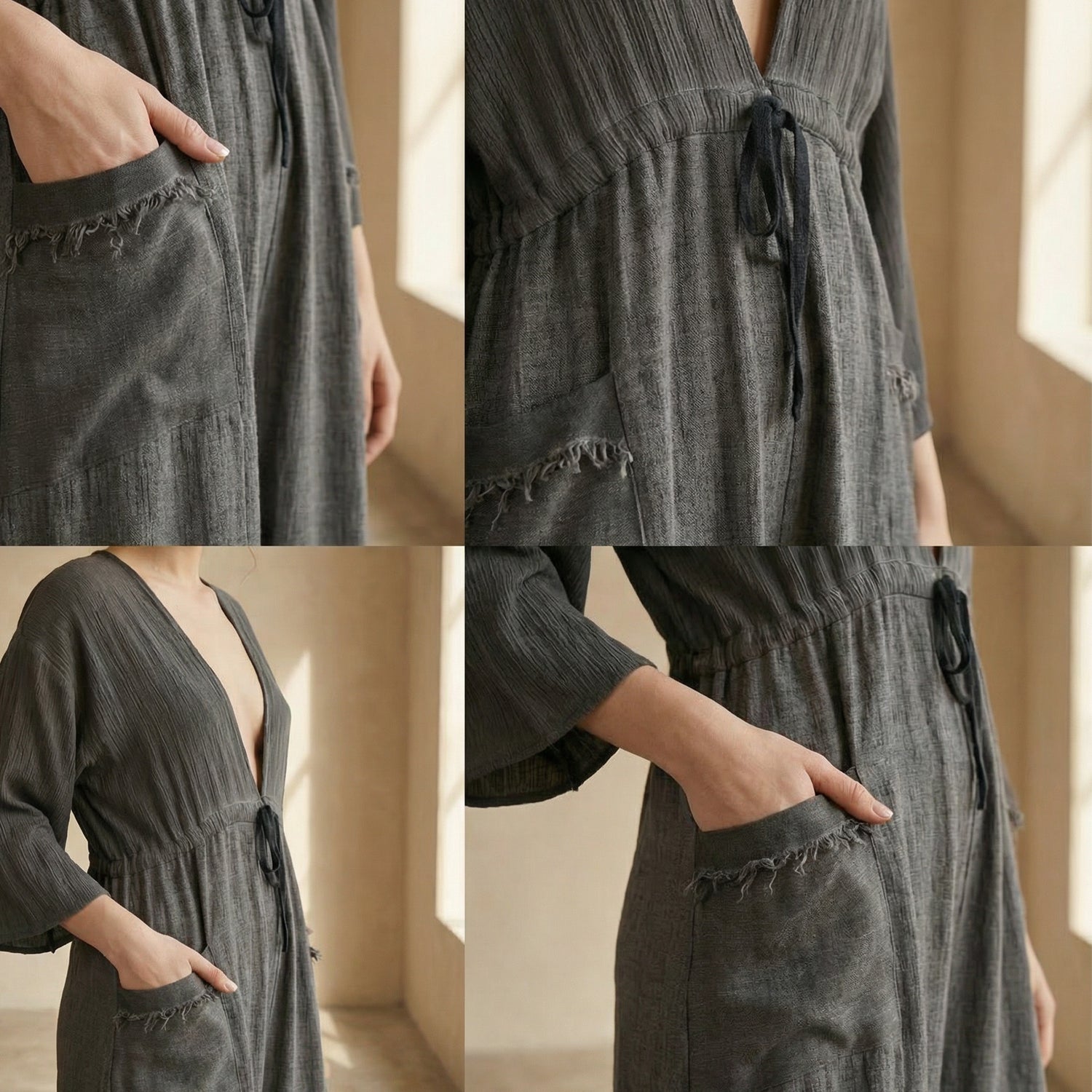 Altar Jumpsuit in Charcoal