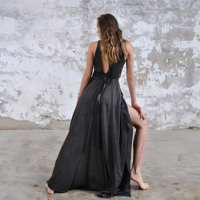 ZHE Dress in Charcoal