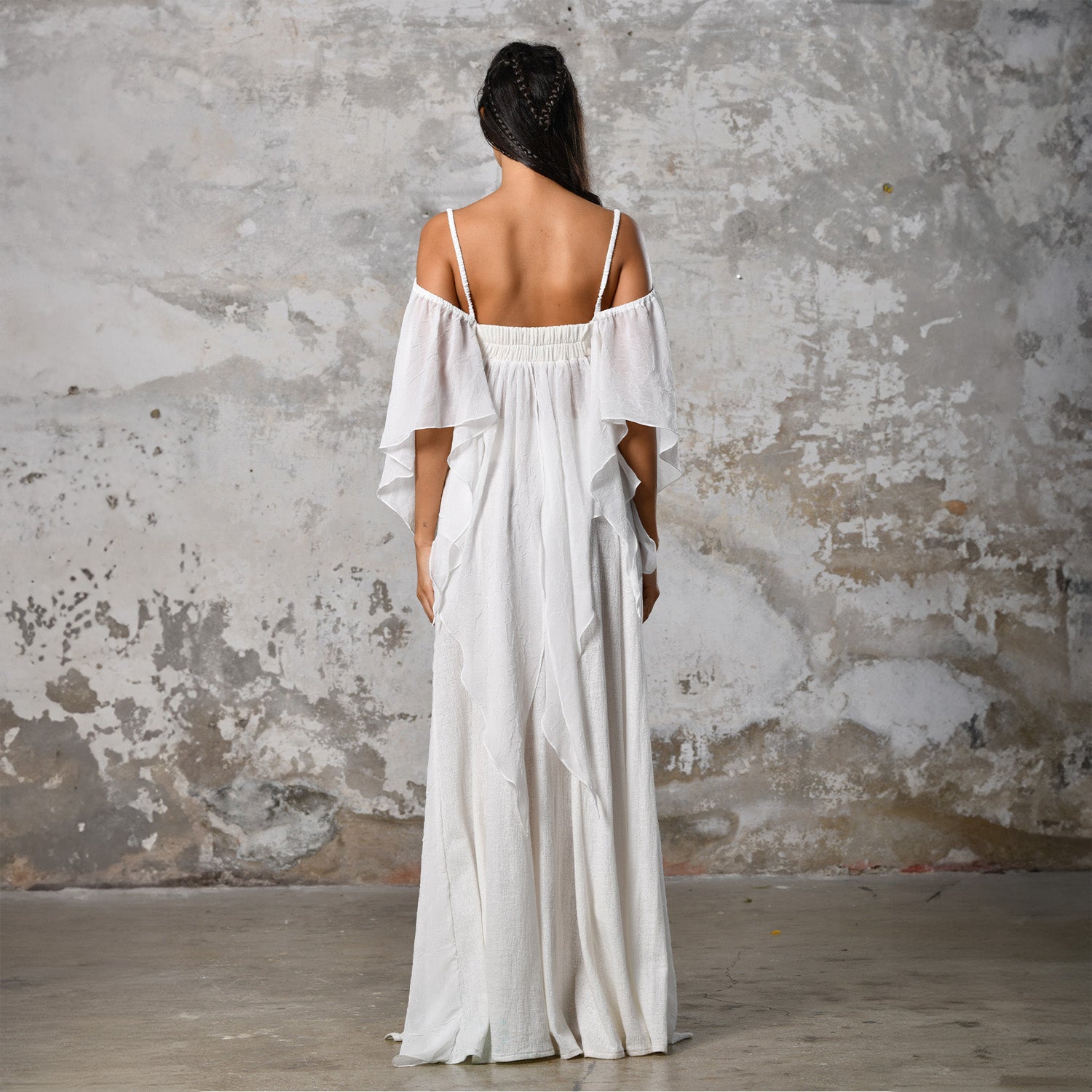 Off Shoulder White Boho Top • Elegant Boho Chic Women Top – Zhenabia
