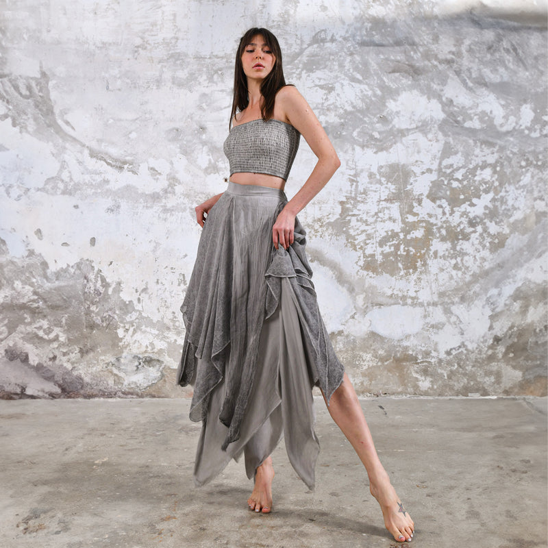 Bia Skirt in Light Gray