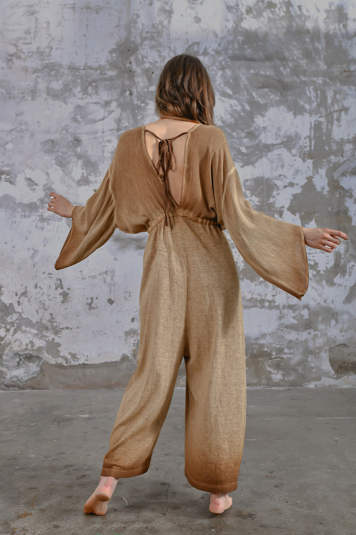 sexy jumpsuit, goddess dress, boho style, beach fashion, summer outfit, casual chic, comfortable clothing, sustainable fashion, handmade garment, organic cotton, unique design, natural materials, eco-friendly, versatile piece, elegant attire, trendy fashion, resort wear, vacation clothing, women's fashion.