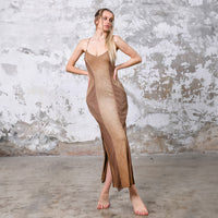 Nude Sexy High Split Boho Dress, Gypsy Sexy Dress, Goddess Sexy Summer Dress, Burning Man Dress, Armor Costume Sexy Dress, Resort Women Clothing, Organic Cotton Dress, High Split Sexy Dress, Sexy beach Dress, Greek Goddess Dress, Beach Dress