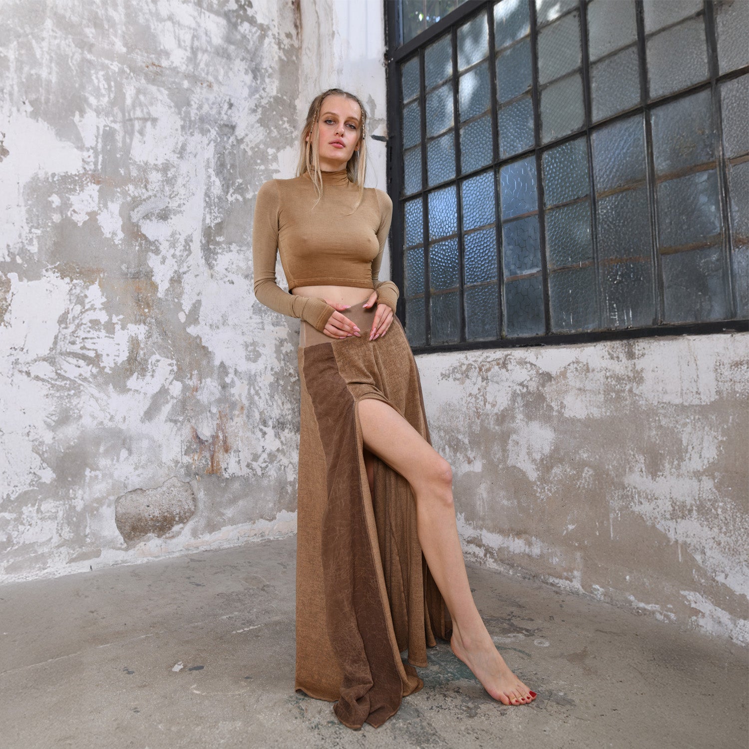 ZHE Skirt in Desert Sand