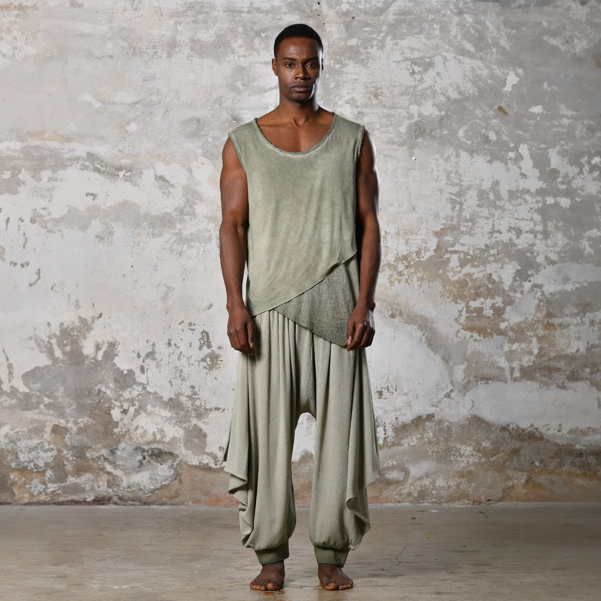 GAZI Vest in Khaki Green