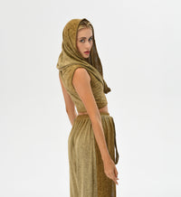 Hera Hooded Top in Desert Sand