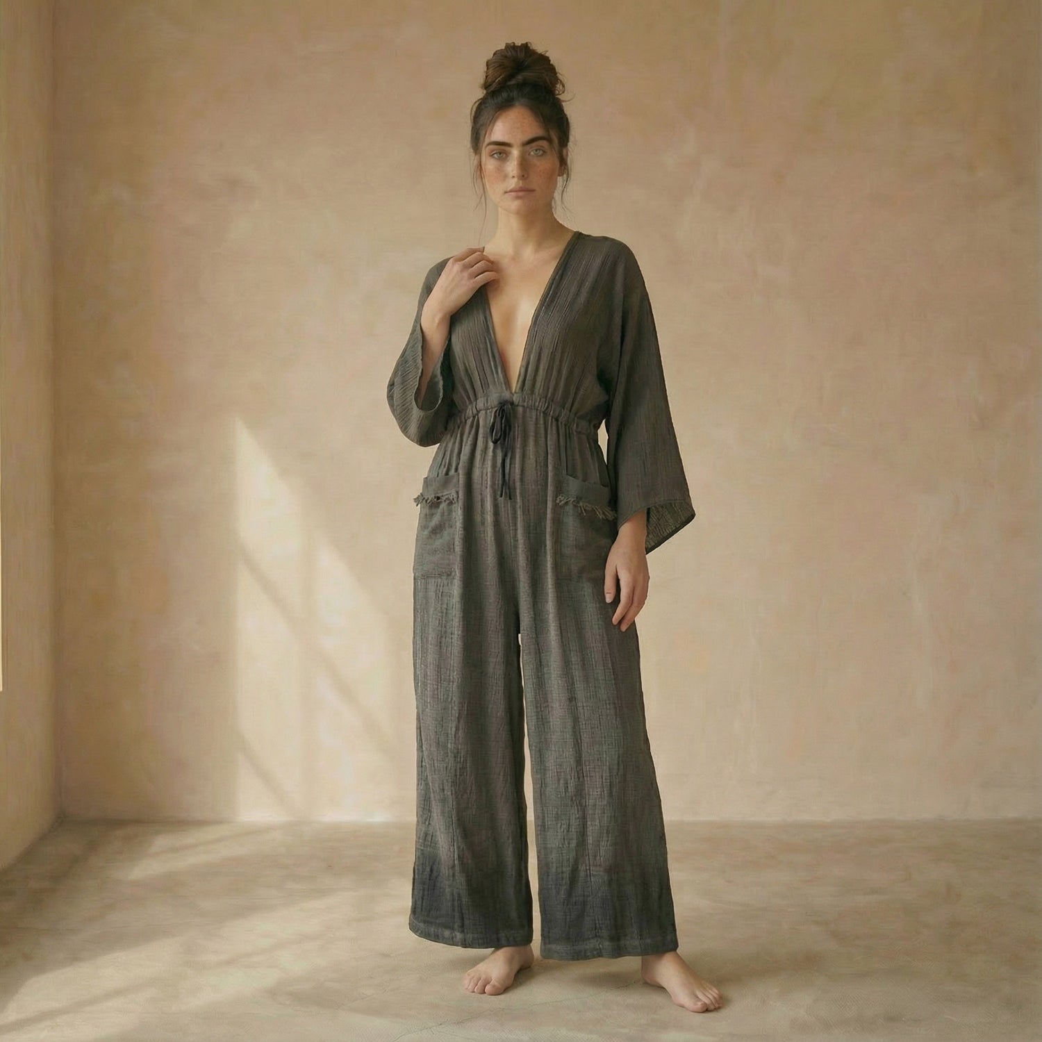 Altar Jumpsuit in Charcoal