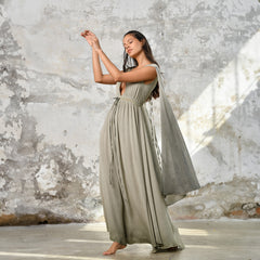 FAIRY Dress in Khaki Green Zhenabia FAIRY Dress in Khaki Green Zhenabia