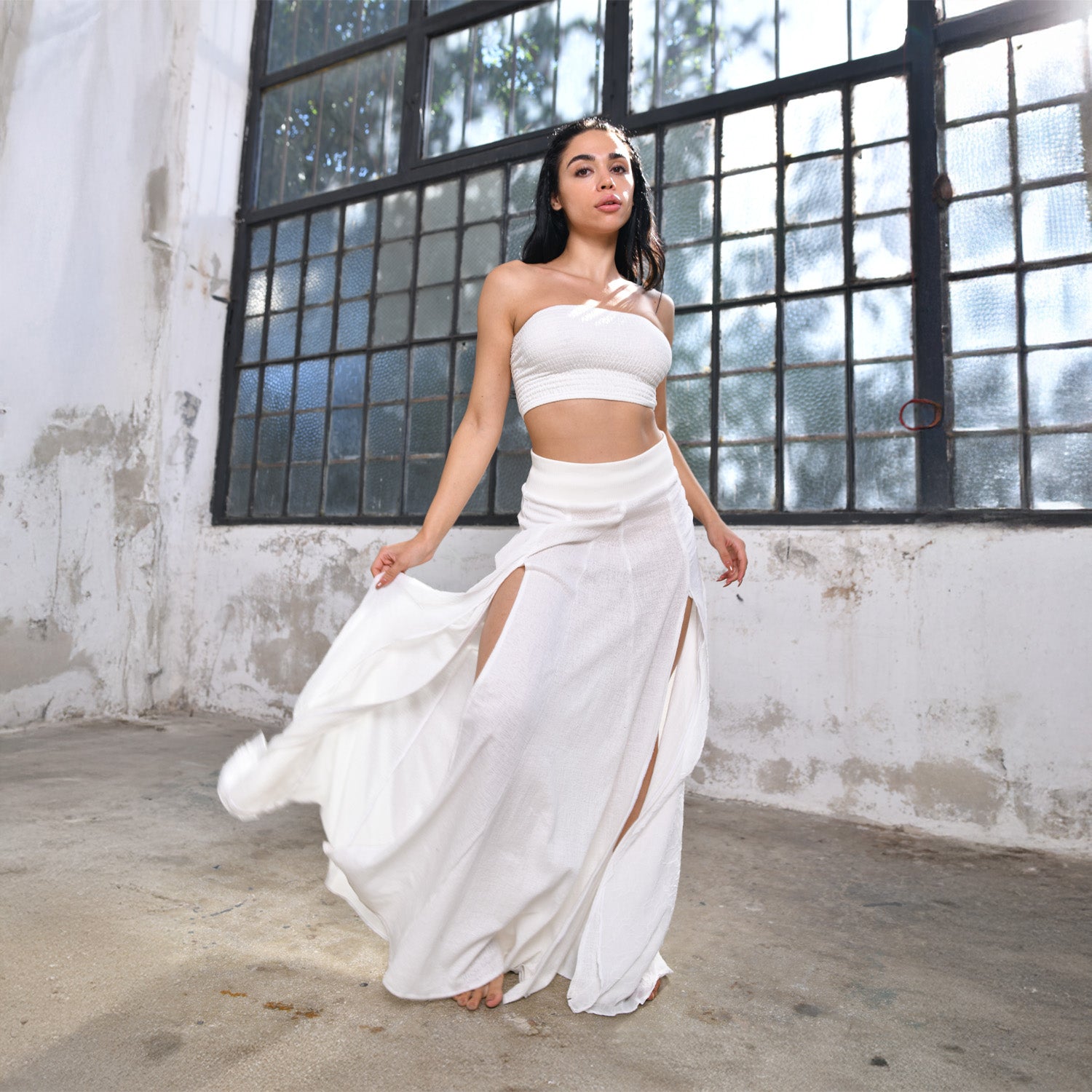 ZHE Skirt in White