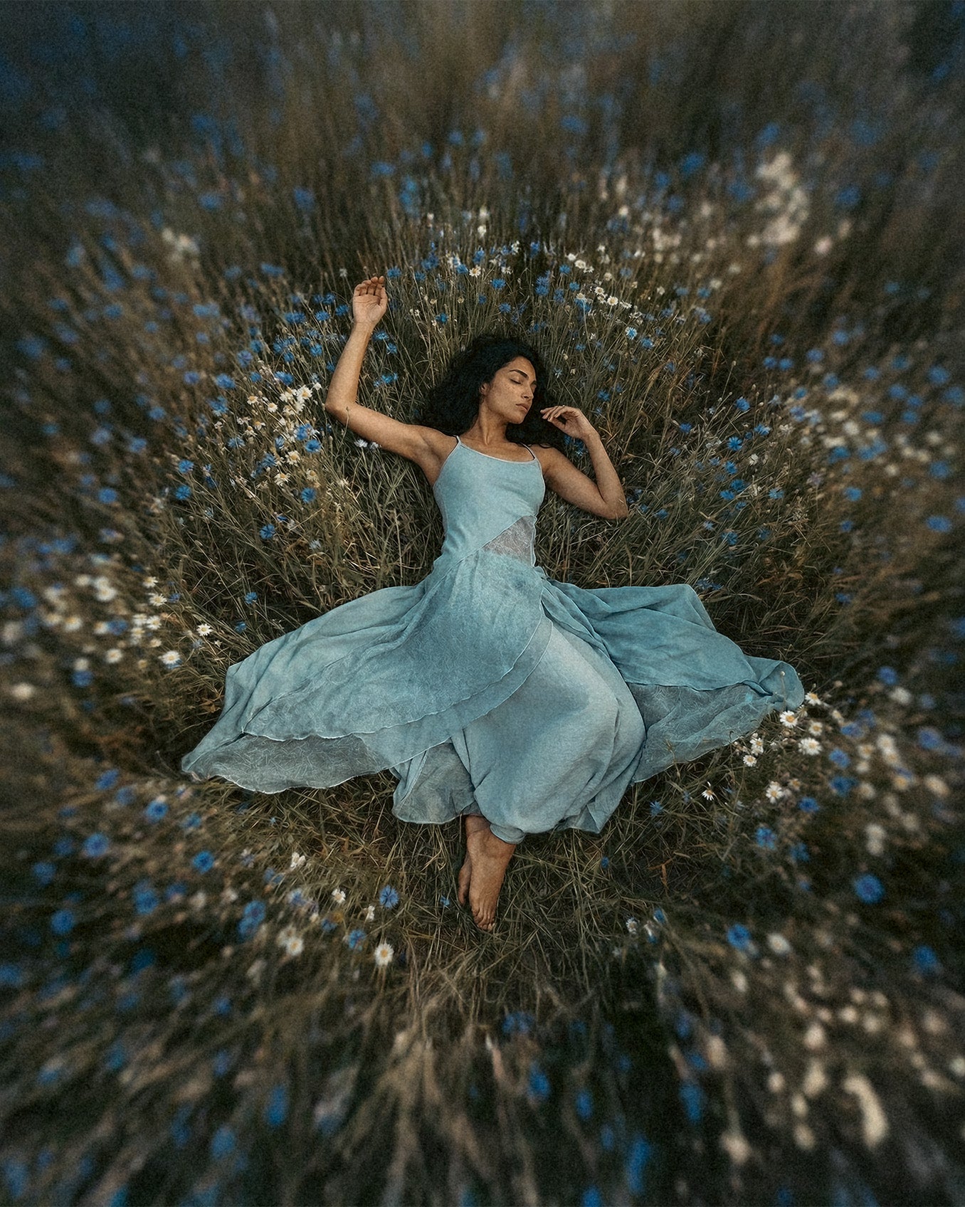 Aria Blouse in Baby Blue