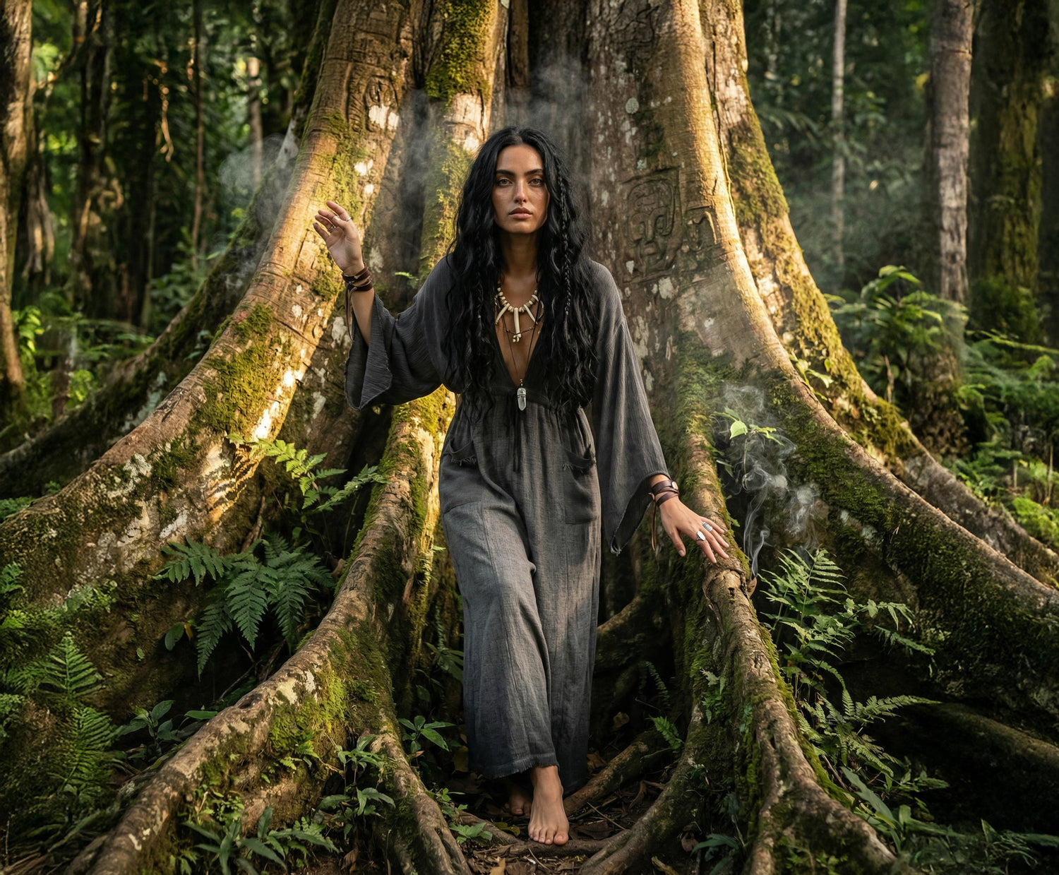 Altar Jumpsuit in Charcoal