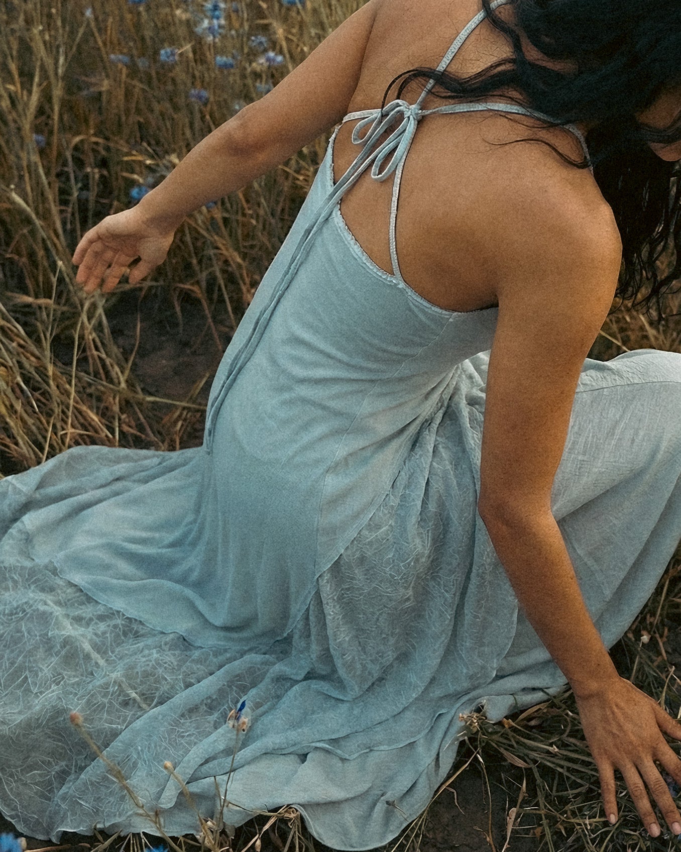 Aria Blouse in Baby Blue