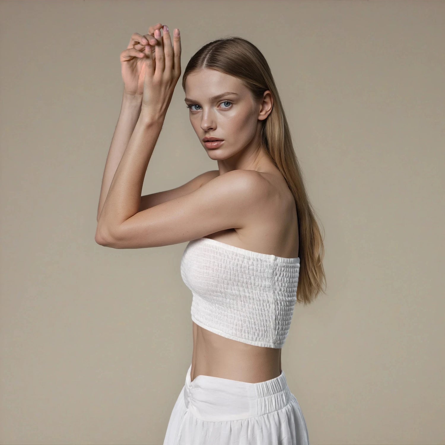 Gaia Salvar in White