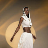 Hera Hooded Top in White