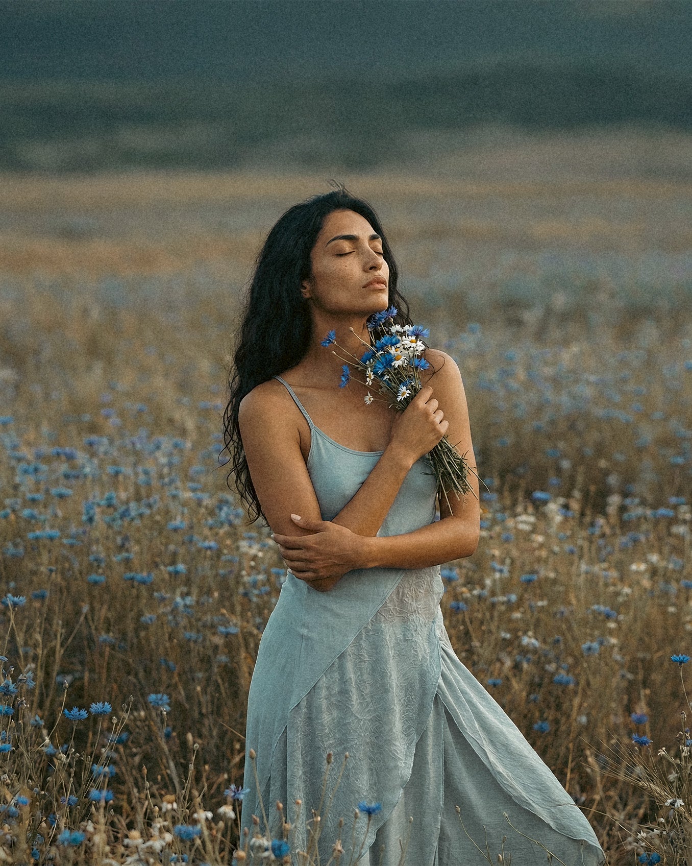 Aria Blouse in Baby Blue