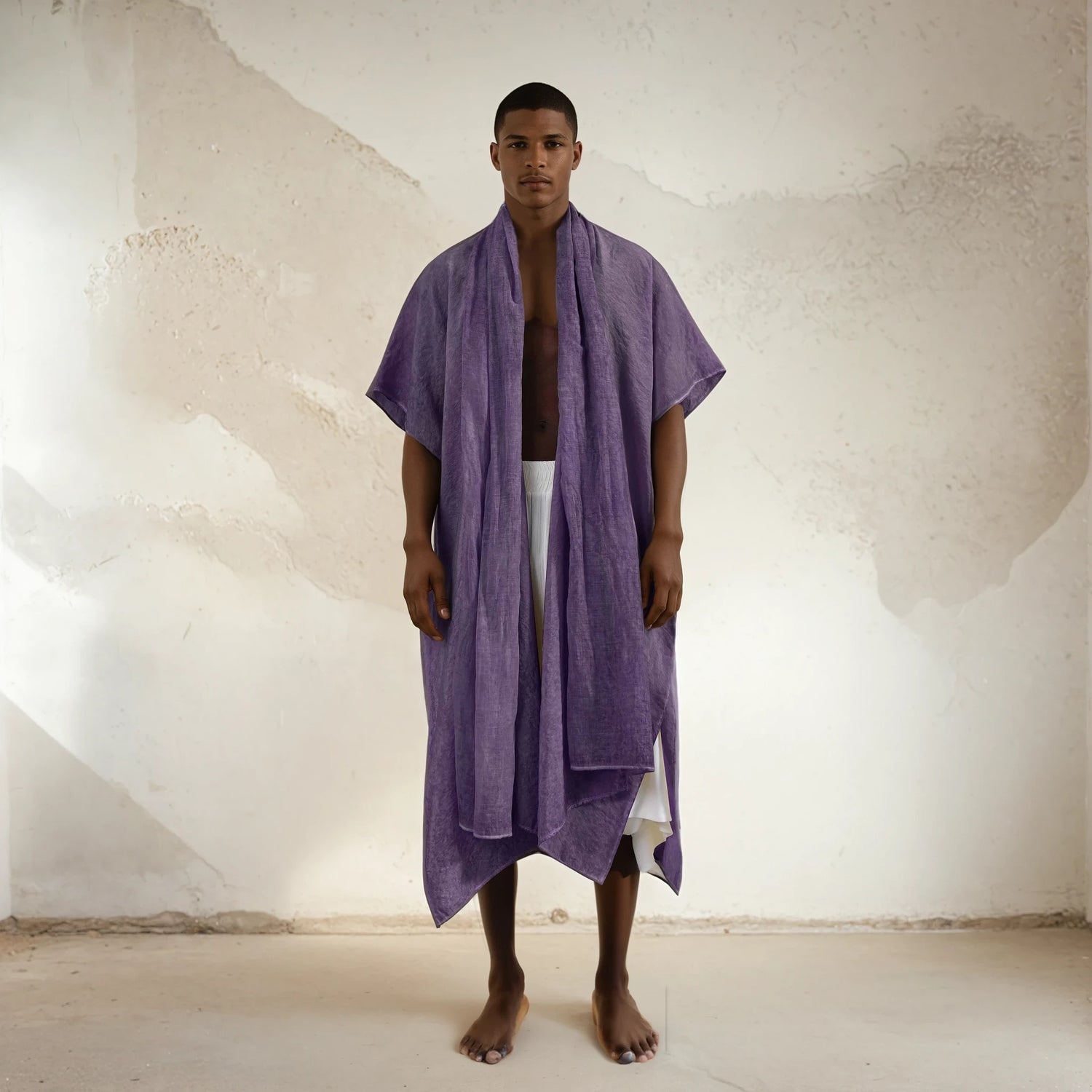 SHAWL Kimono in Mystic Purple