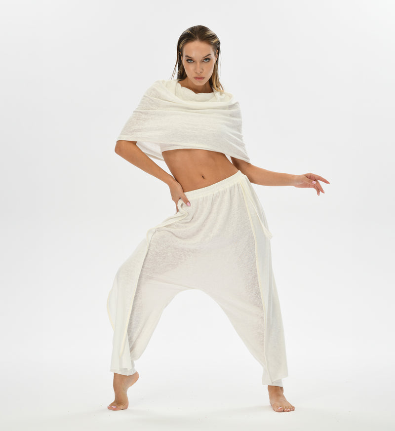 Hera Hooded Top in White