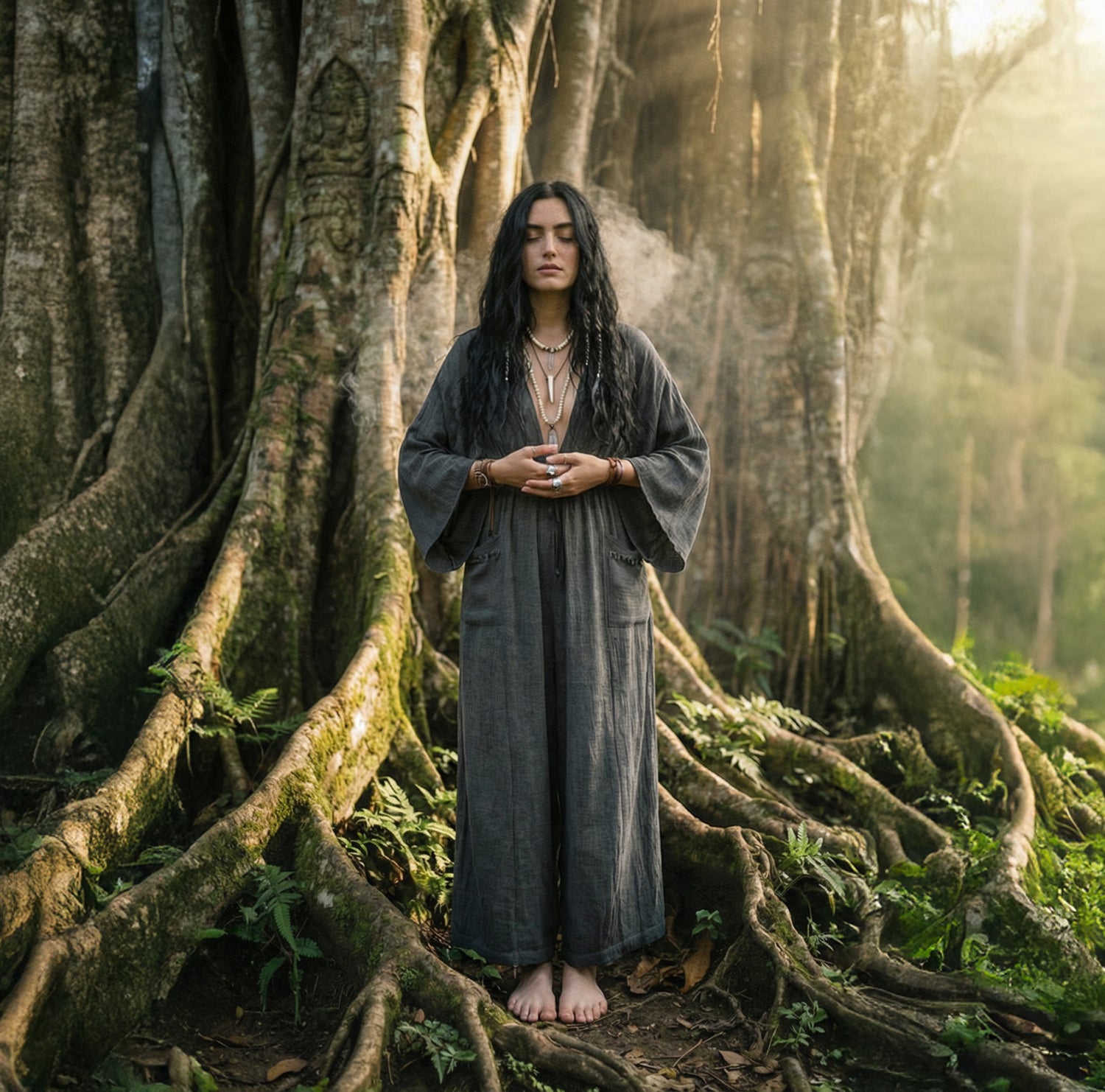 Altar Jumpsuit in Charcoal