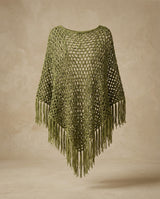 Unicorn Poncho in Forest Green