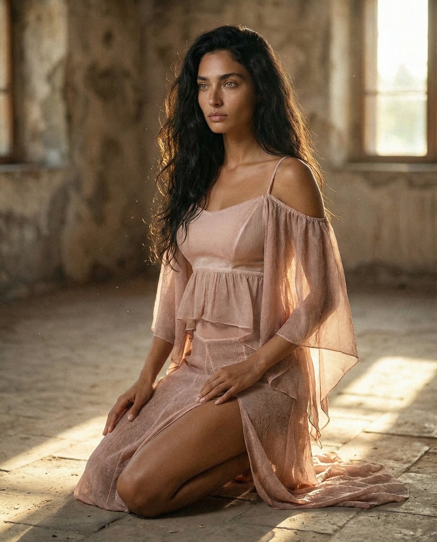 VENUS Blouse in Powder Pink