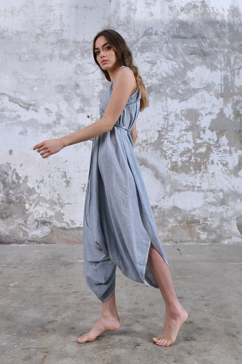 blue loose fit jumpsuit, bohemian style jumpsuit, oversized jumpsuit, comfortable jumpsuit, casual jumpsuit, stylish jumpsuit, unique jumpsuit, handmade jumpsuit, sustainable fashion, eco-friendly jumpsuit, ethical clothing, travel-friendly jumpsuit, festival wear, statement piece, fashion-forward jumpsuit, timeless design, Boho Greek goddess dress for women, Flowy boho goddess maxi dress, Boho maxi dress with Grecian goddess vibes, boho maternity jumpsuit