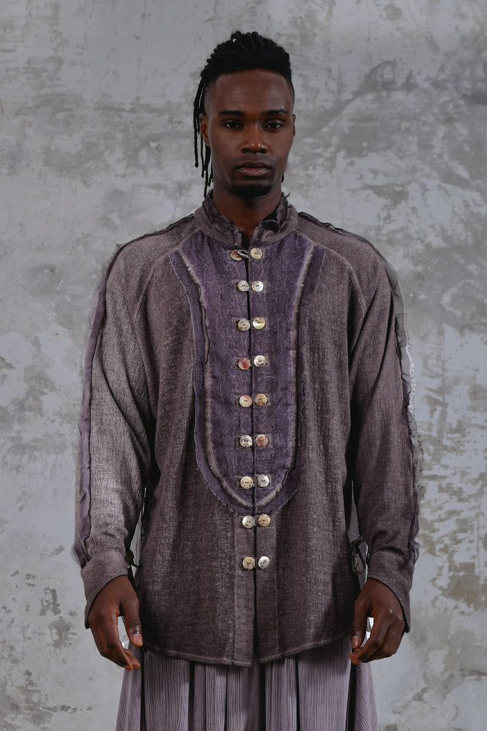 Rose boho men's shirt with alchemy and warrior designs, unique spiritual men's shirt made from soft cotton fabric, conscious clothing for men featuring cruelty-free materials, handcrafted bohemian-style men's shirt with chakra symbols, sustainable men's fashion, men's alchemist warrior shirt with chakra-inspired designs, mindful men's shirt made with eco-friendly materials, comfortable and stylish men's shirt with a spiritual touch, ethical and sustainable men's clothing with unique designs.
