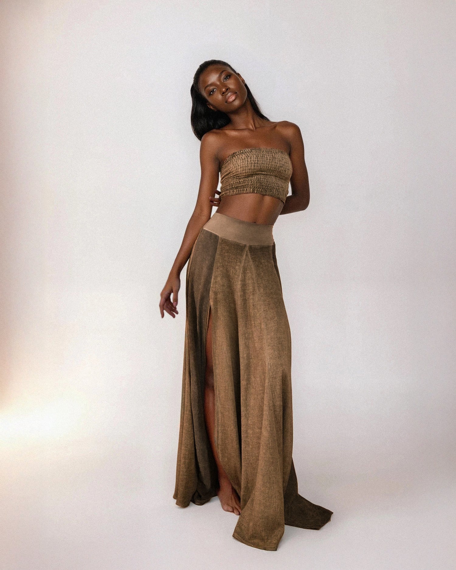ZHE Skirt in Desert Sand