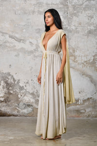 Celebrate divine femininity with our Greek Goddess Vibes Fairy Dress. Ethereal wings and perfect length make it a must-have addition to your wardrobe