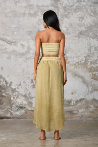 Step into timeless boho chic with our Powder Lemon Boho high split skirt trousers. Crafted from organic materials, this sexy summer boho yoga pants , eco-conscious fashion for the modern goddess.