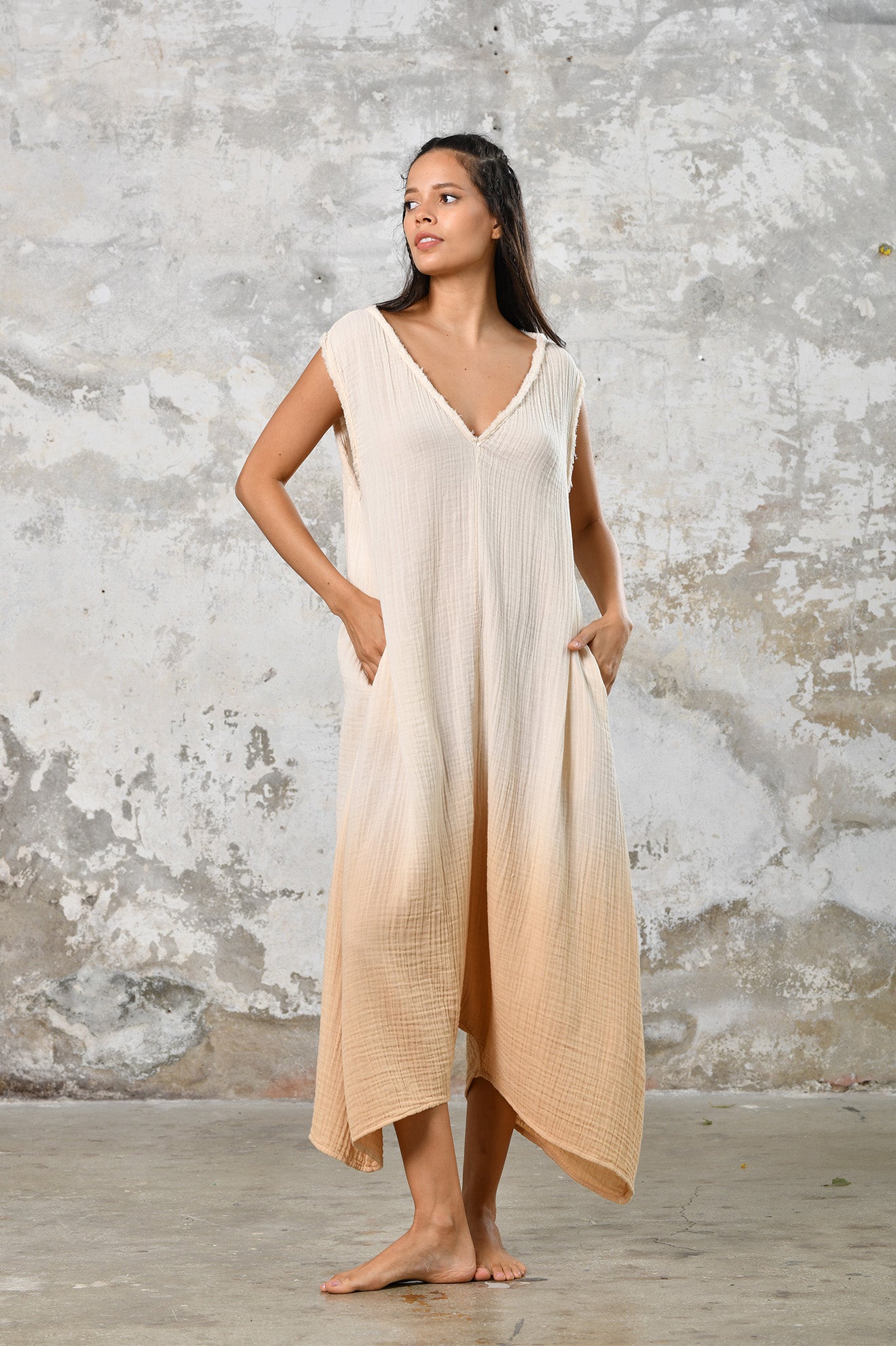 gift for her bohemian jumper. ombre colored boho style wide leg sexy jumper. Open back yoga jumper. Embrace your inner Greek goddess with this stunning asymmetrical jumpsuit. Christmas gift for her boho style