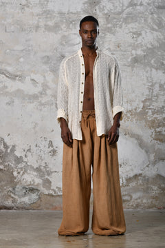 Unique handwoven cotton, raw texture, versatile eco-friendly bohemian shirt, Turkish craftsmanship, perfect for all occasions.