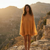 Asha Mohair Jumper in Golden Saffron