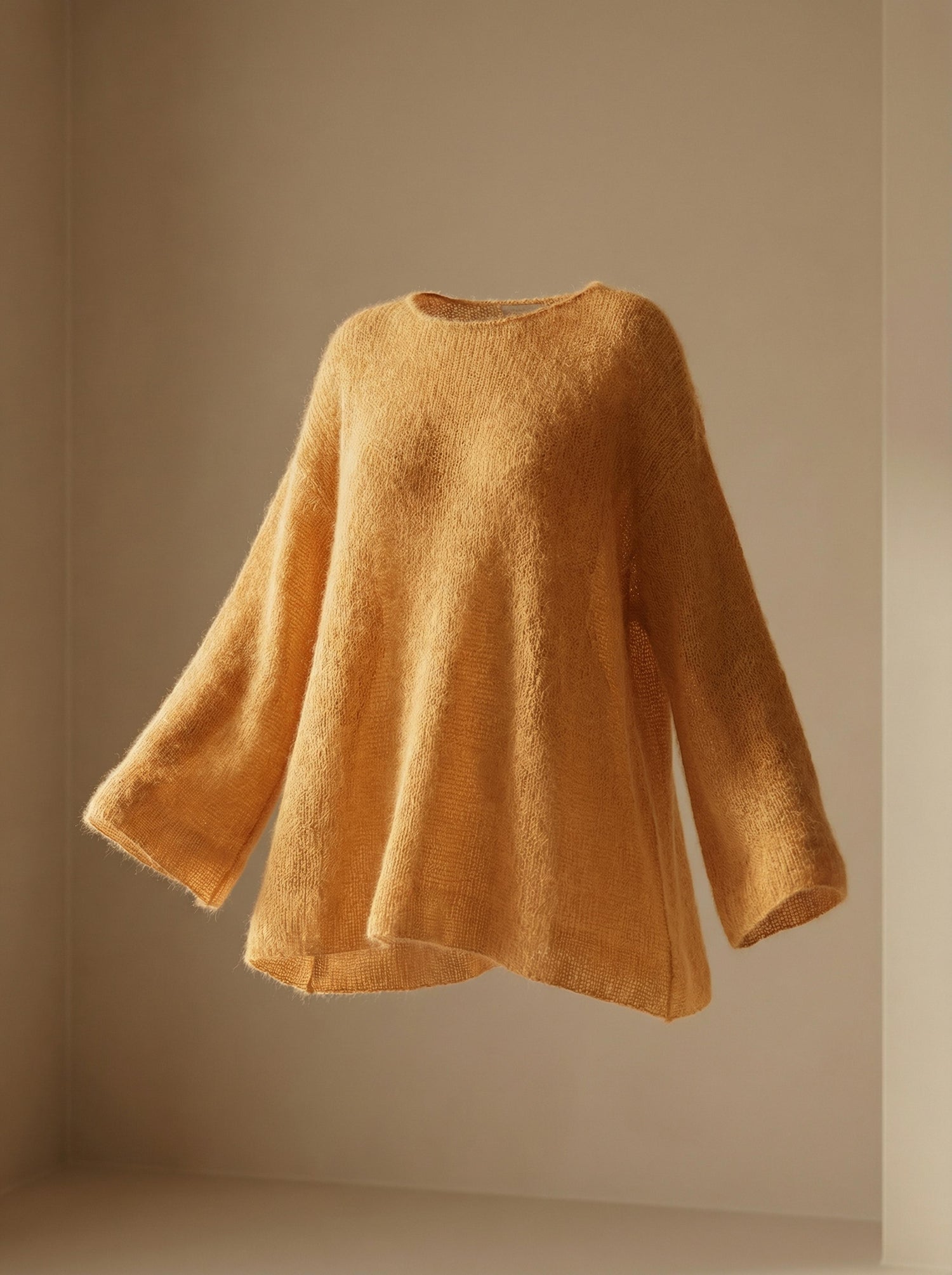 Asha Mohair Jumper in Golden Saffron