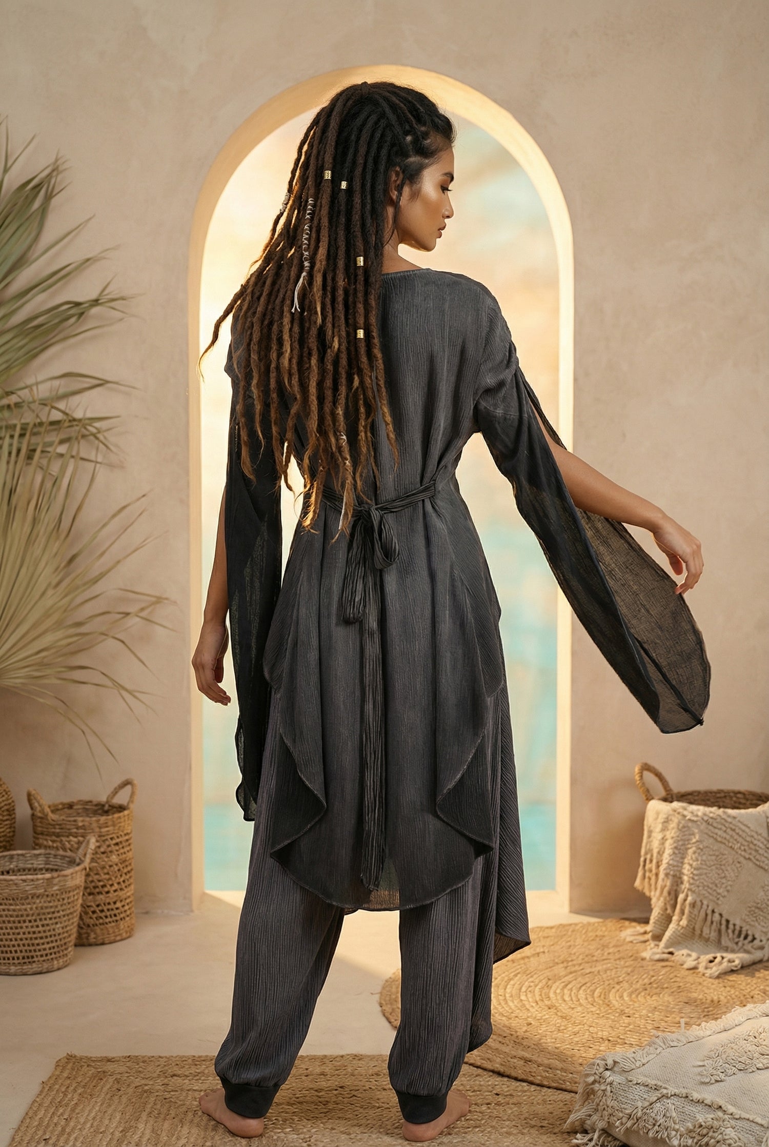 MOON Blouse in Charcoal