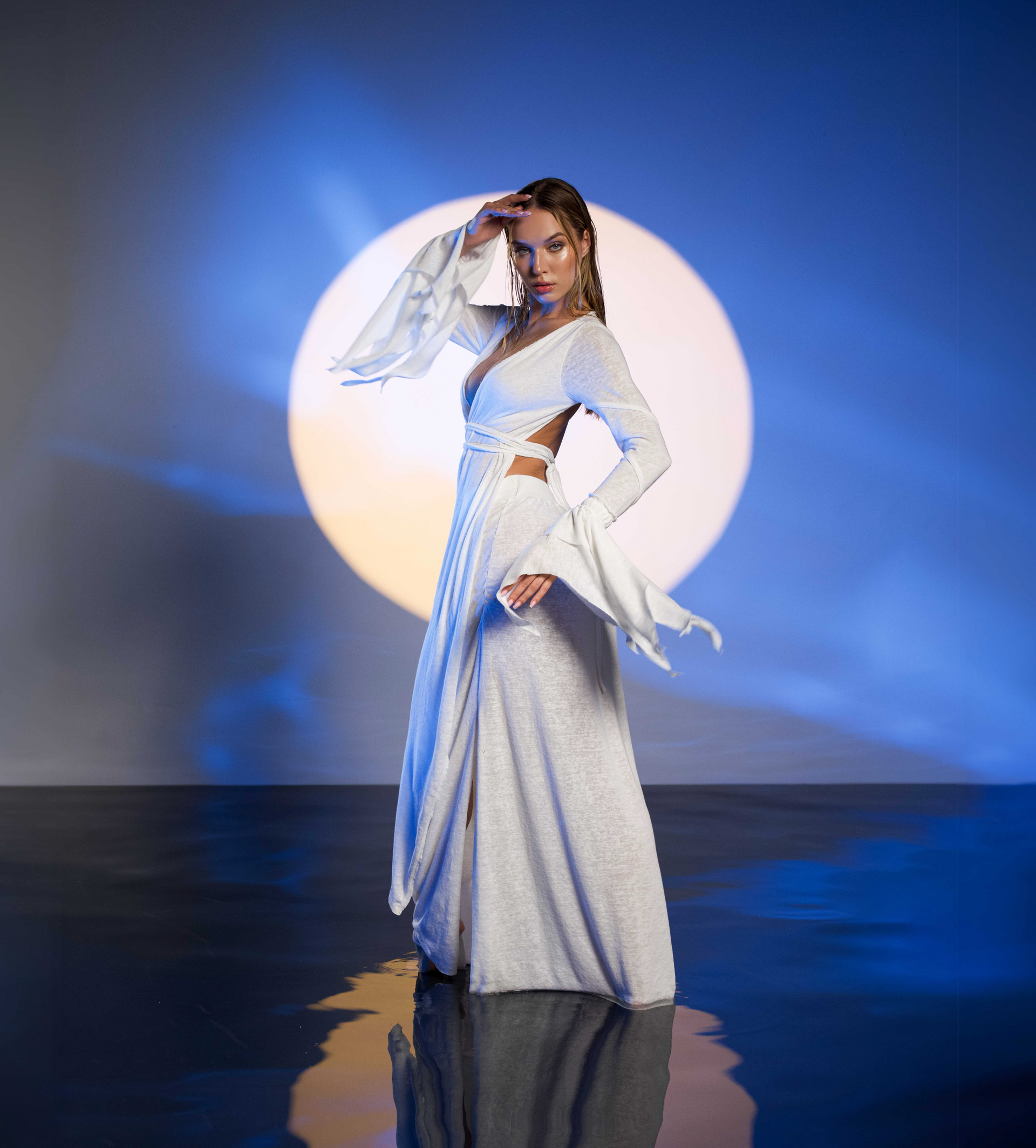 Oriental Skirt in White – Zhenabia