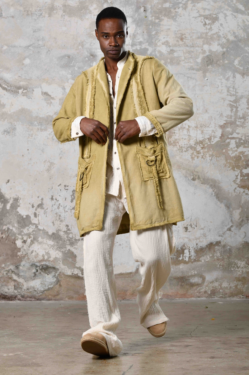 Linen Bohemian Elegant Natural Lemon Jacket • Boho High Quality Luxury Jacket • Earth Clothing Raw Linen Cozy Jacket • Boho Goddess Jacket