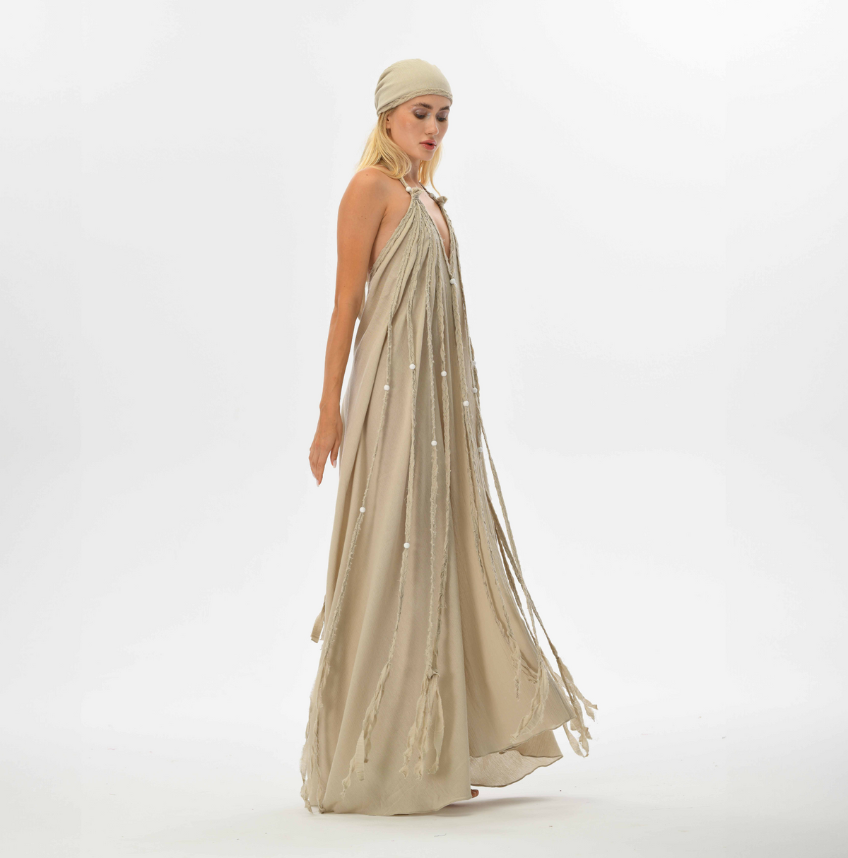 Kısmet Dress in Beige