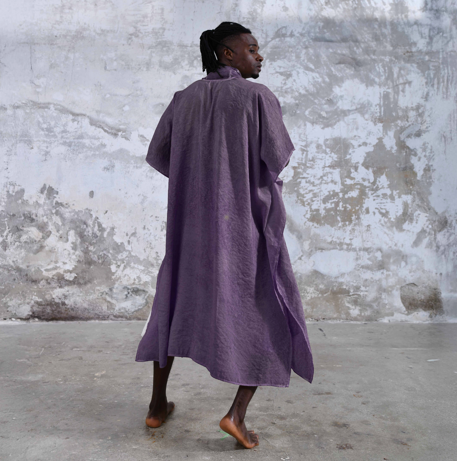 SHAWL Kimono in Mystic Purple