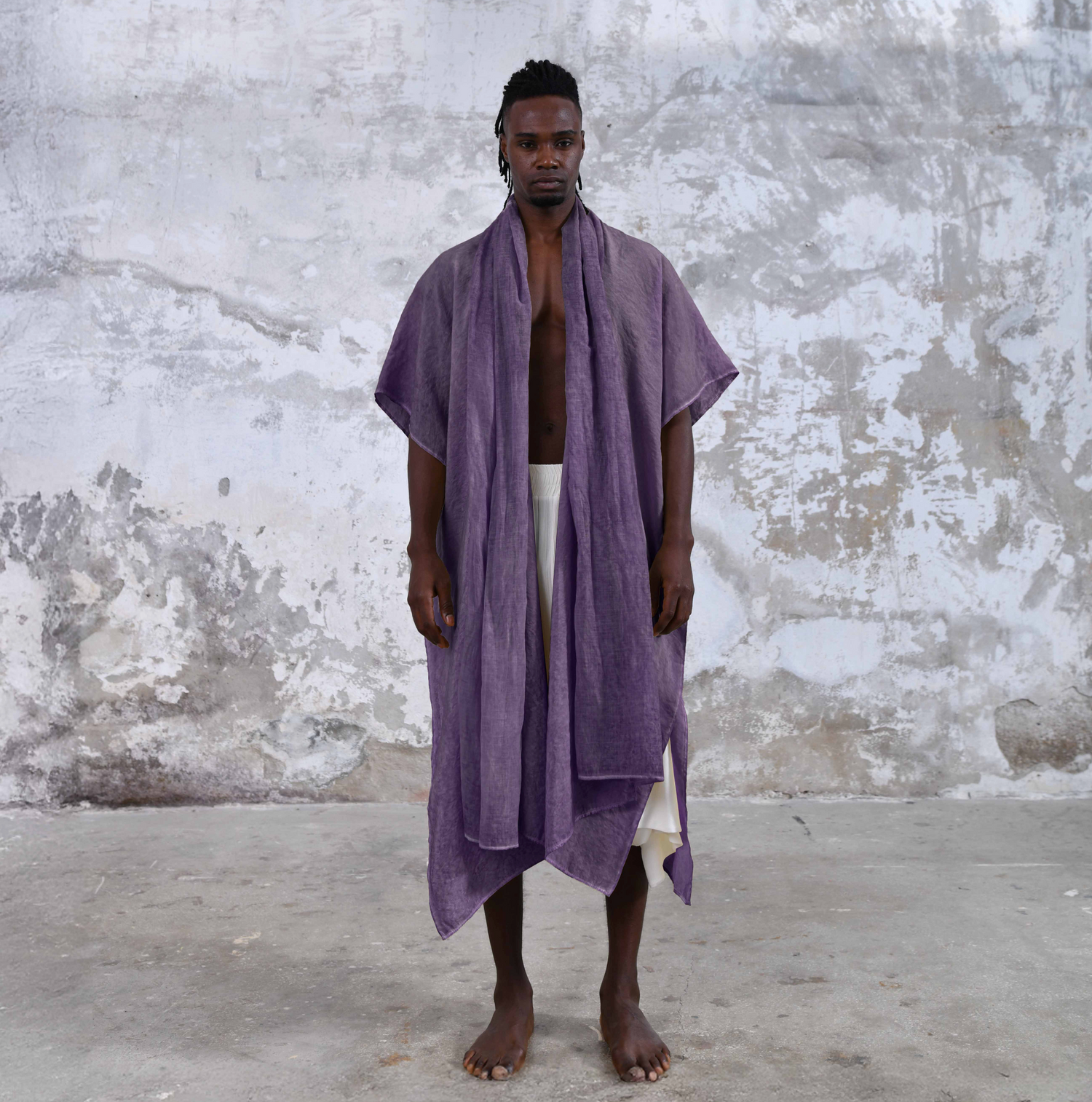 SHAWL Kimono in Mystic Purple