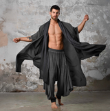 SHAWL Kimono in Charcoal