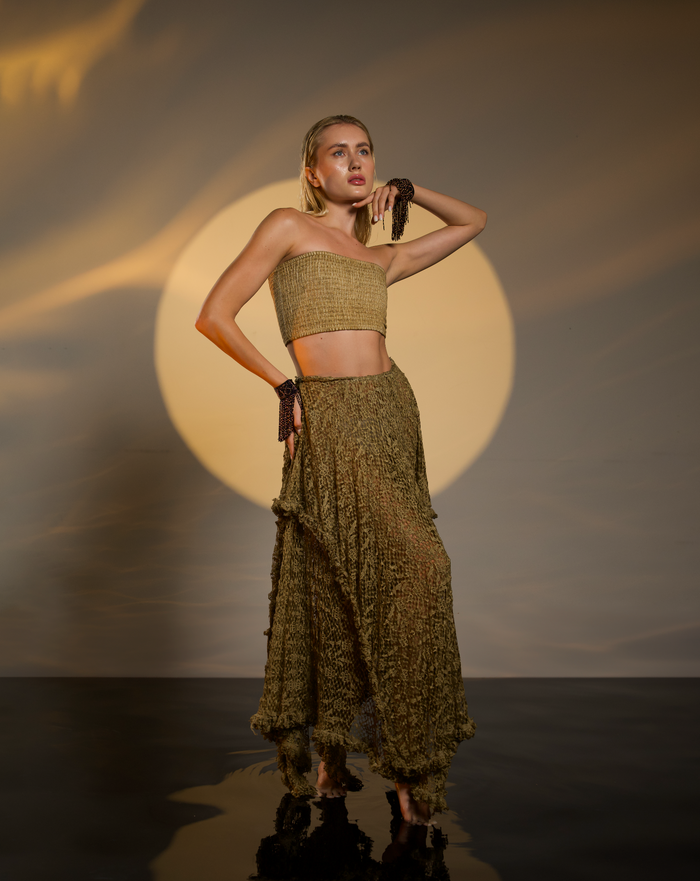 Zeyna Skirt in Desert Sand