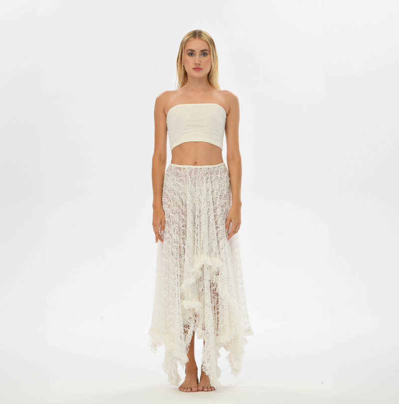 Zeyna Skirt in White