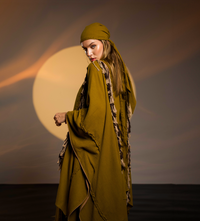 Sidra Cape Kimono in Cumin Brown