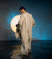 Sidra Cape Kimono in Beige